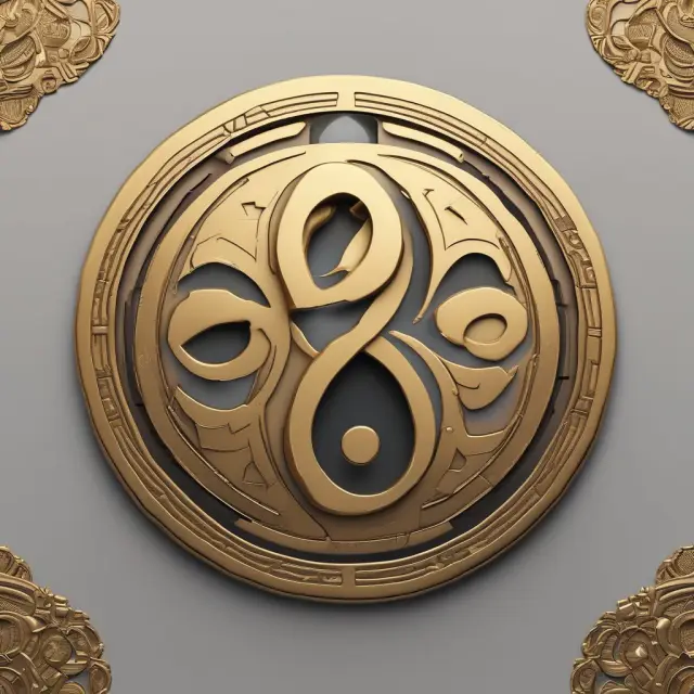 Golden yin-yang scale balancing advantages (peace, avoidance) and disadvantages (fees, impact) of overdraft protection