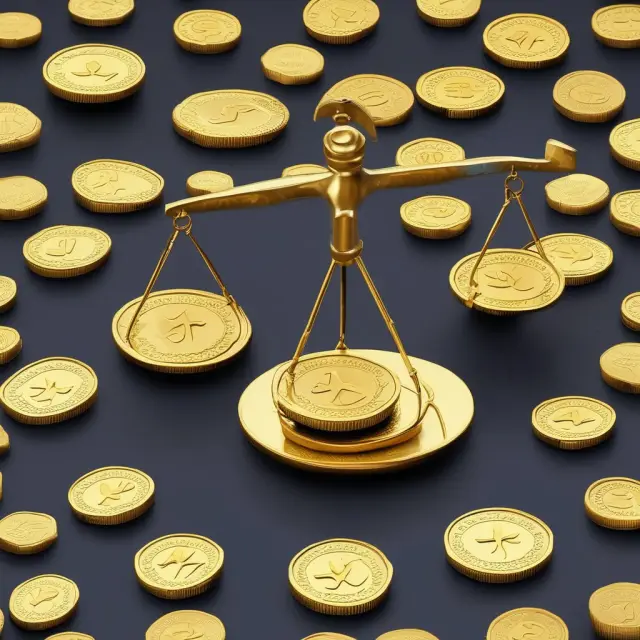 Golden scale balancing coins vs. credit card: Overdraft Protection vs. Credit Cards