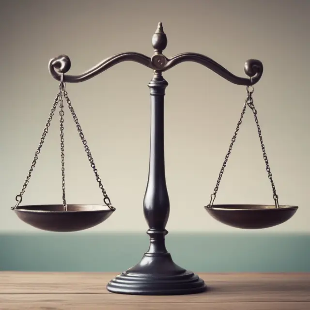 Two scales balance direct costs and overhead rates, symbolizing cost allocation in business operations