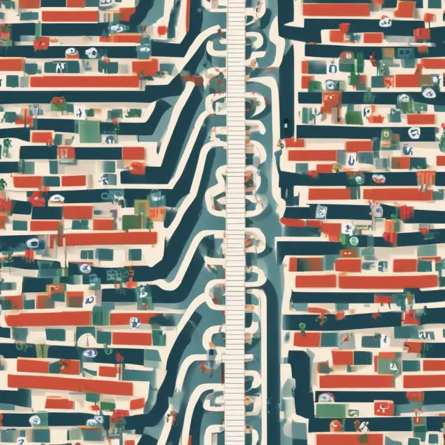 An image showing a labyrinth filled with financial corridors, where various operating expense labels flow through.