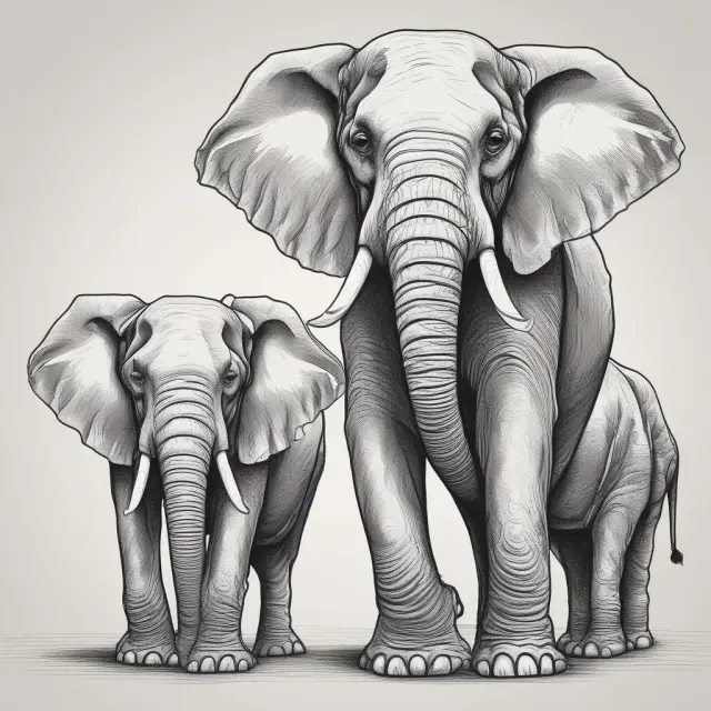 An image of three majestic elephants representing the concepts of fixed, variable, and semi-variable overhead costs.