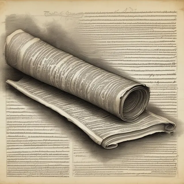 A parchment scroll unrolling, illustrating historical examples of overheated economies and their impact on financial markets