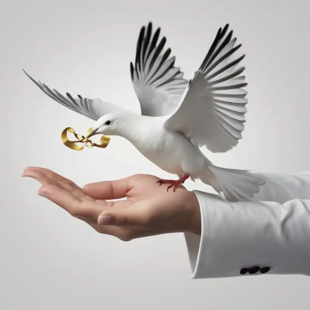 An insurer releasing a dove with a golden reinsurance contract as it expands its coverage capacity