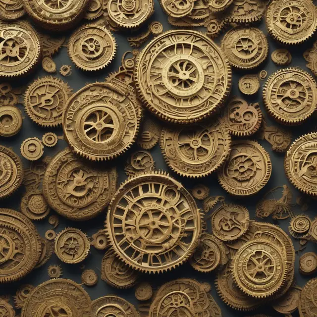 Gold coins symbolizing cash flows and gears representing calculations in an image depicting an overnight index swap.