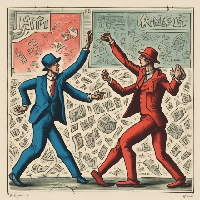 An elegant dance of sticky prices and volatile exchange rates, with financial markets leading the way in an intricate overshooting motion.