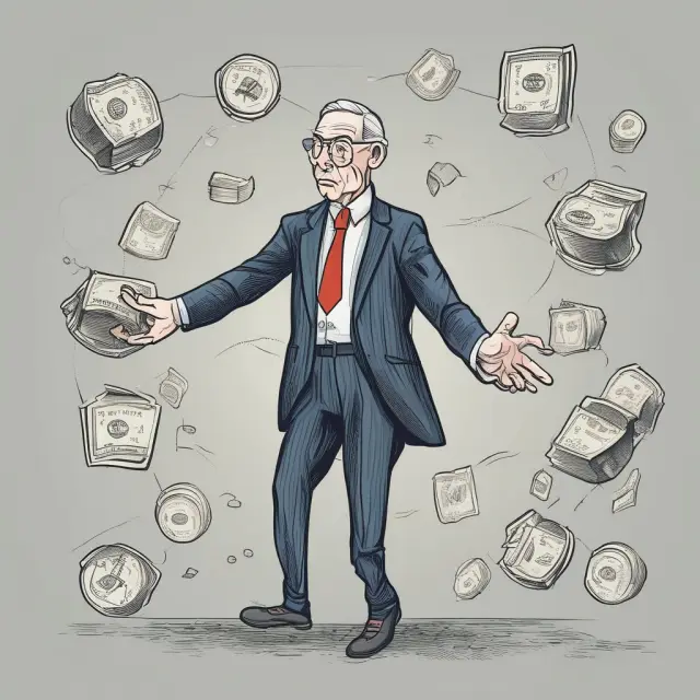 Image depicts a central bank governor skillfully juggling overshooting exchange rates, inflation, and capital flows to maintain macroeconomic stability