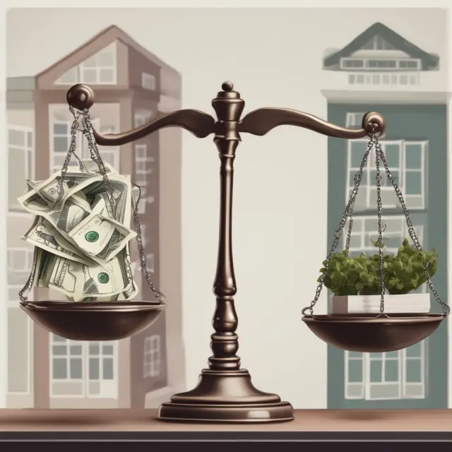 Scale balancing monetary (interest rates, property taxes, insurance) and real estate (housing market, rental properties, regulatory environment) factors impacting Owners