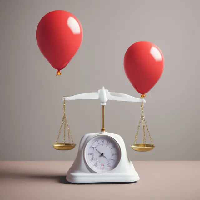 Image of a balance scale comparing rent and homeowner costs next to an increasing CPI balloon