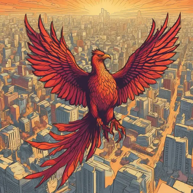 A mythical Phoenix, symbolizing the Saïd Business School