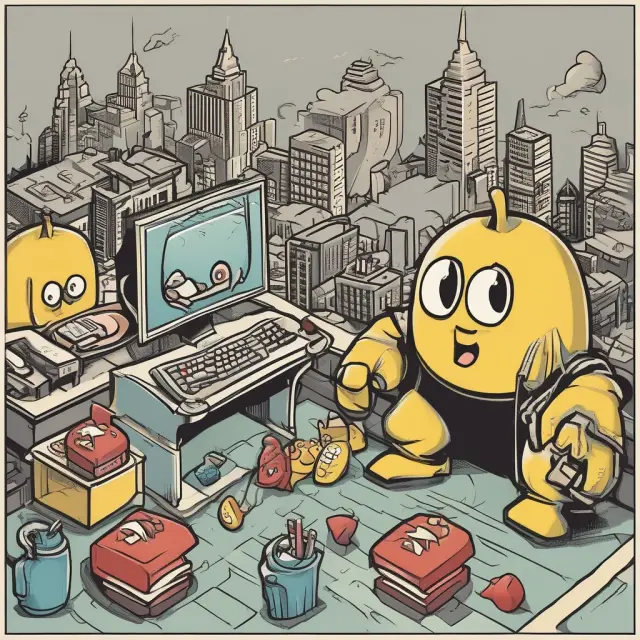 Pac-Man consumes acquiring companies to illustrate the Pac-Man defense in action.