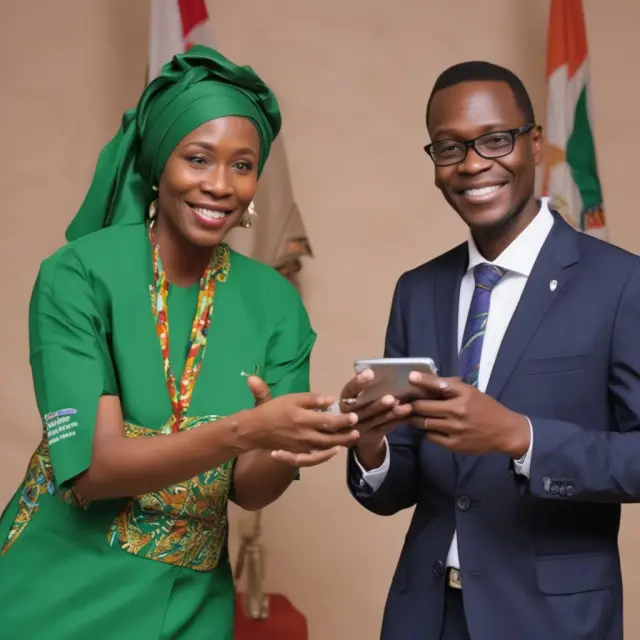 Image of a mobile phone with Paga app open, symbolizing financial inclusion through technology in Nigeria