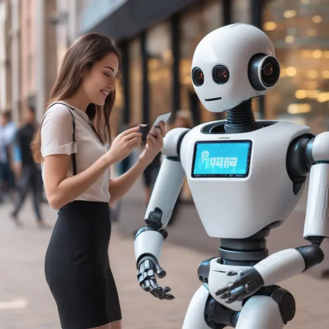 A user interacts with an AI-powered Paga FAQ assistant, addressing common questions about security, fees, transactions, and usage for mobile wallet services.