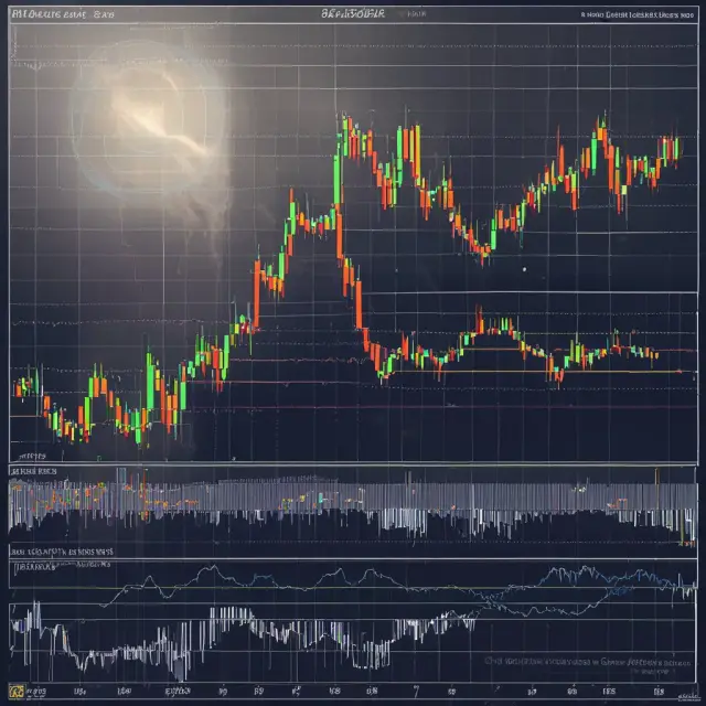 An image of dancing dots representing the Parabolic SAR indicator and its correlation with market trends