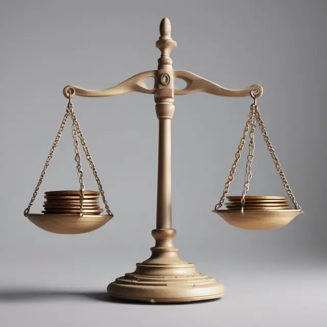 Pareto Analysis: Balanced Scale illustrating the importance of factors in decision making and resource allocation.
