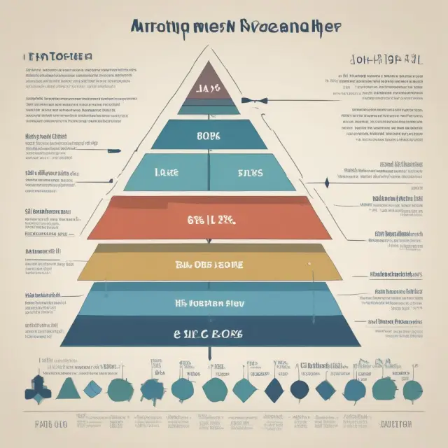 A Pareto Principle pyramid visualizes the top 20% of high-value clients contributing significantly to revenue in a river, contrasted with the remaining 80%.