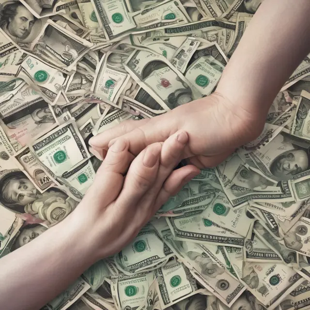 A heart formed by interconnected common stock shares symbolizing unity and equal rights