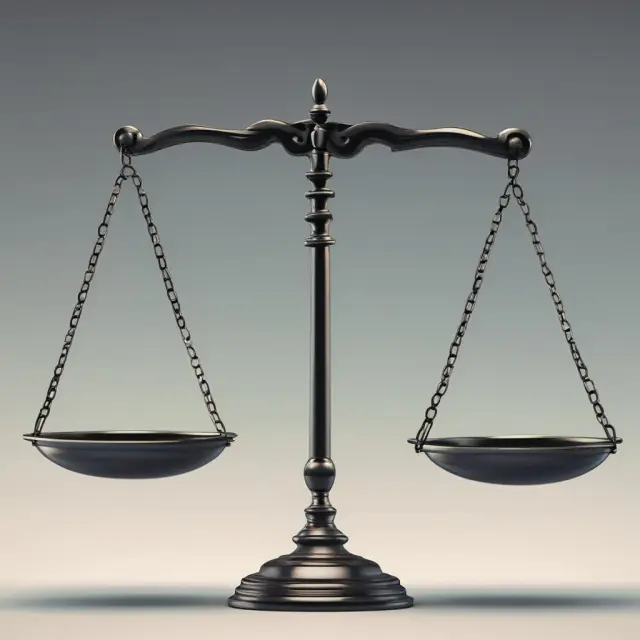 A minister holding a balance scale with one pan showing a church parsonage and the other depicting rented housing, considering their financial implications