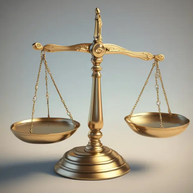 Golden scale tips symbolizing participating preferred stock on a balance scale, representing its impact on company financial statements
