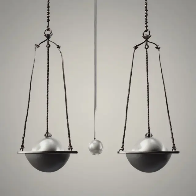Image of two swinging pendulums symbolizing the impact of aging populations (baby boomers) and generational shifts (millennials) on labor force participation rates.