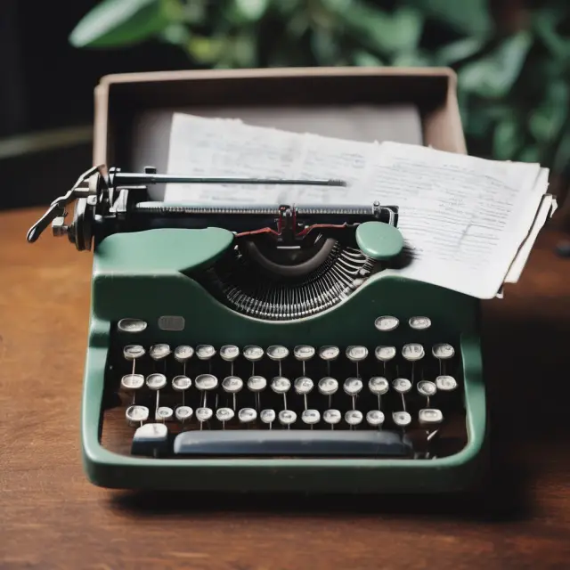 An image of an old typewriter with its QWERTY keys intertwining around the keys of a modern laptop, representing the persistence of outdated systems due to path dependency.