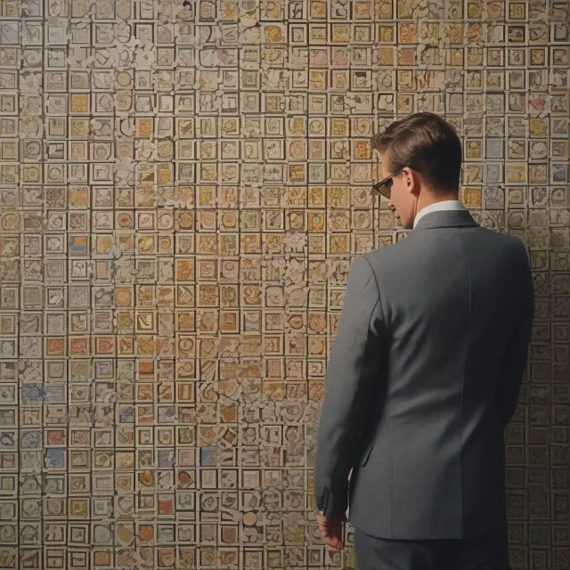 Broker examining trading activity mosaic, ensuring compliance with pattern day trader rules