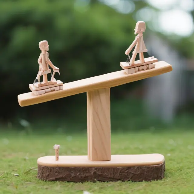 A balance scale with traditional loans on one pan and Payment-in-Kind agreements on the other, illustrating the comparison between the two financing options