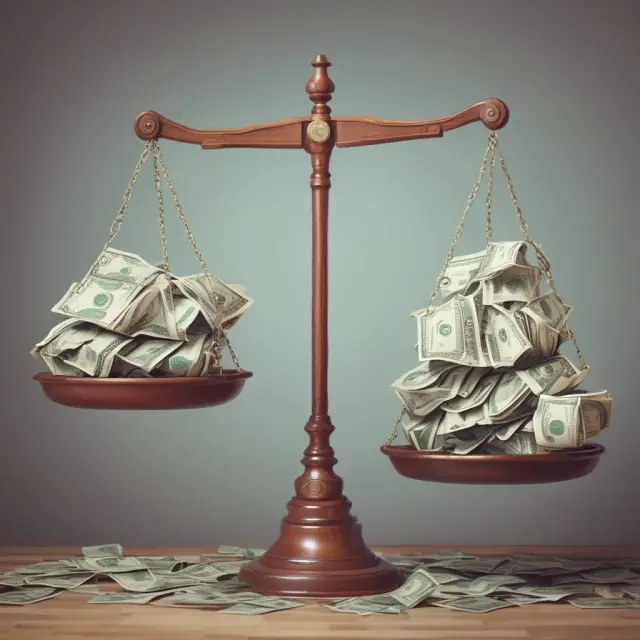 A balance scale illustrates the comparison between payout ratios, indicating dividend sustainability, and earnings, depicting profitability for institutional investors