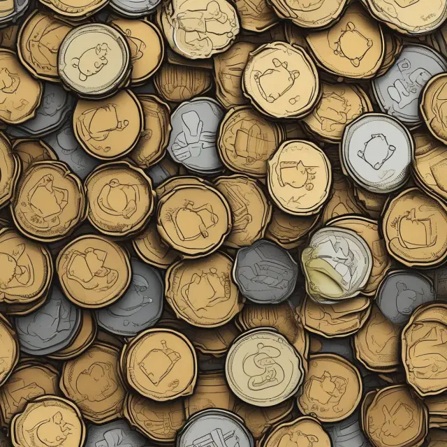 PayPal represented as a golden coin contrasted against the logos of its competitors - Apple Pay, Google Wallet, and Venmo.
