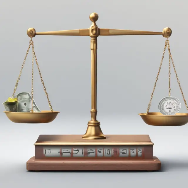 Scales represent the pros and cons of in-house payroll software and professional services, emphasizing the importance of choosing wisely for your business.