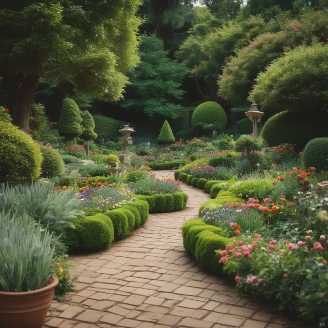 A gardener carefully tends to a vibrant and orderly garden, illustrating the importance of maintaining precise records in payroll management
