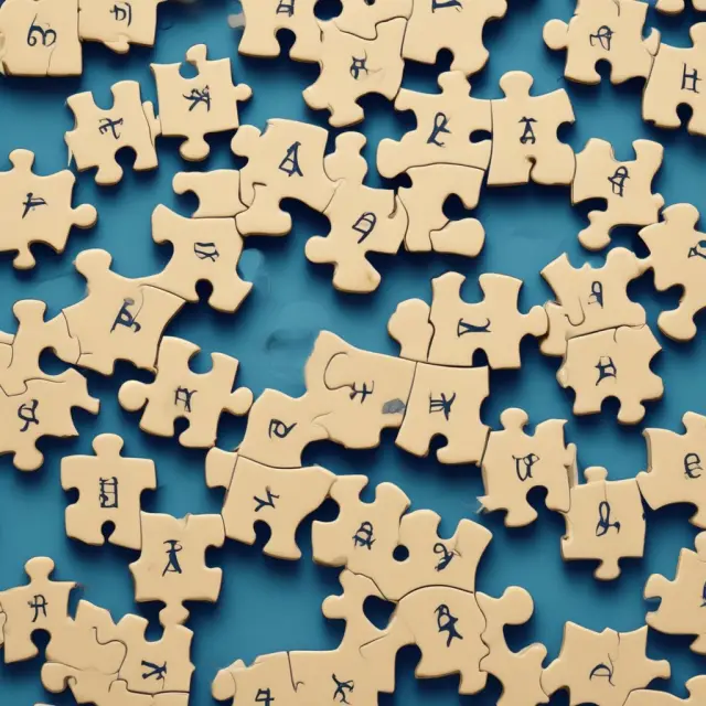 Payroll puzzle symbolizing error prevention, with pieces depicting employees and tax calculations being put together correctly