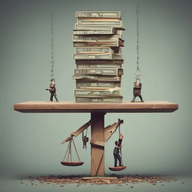 A visual representation of payroll taxes (Social Security & Medicare) and income taxes, with a seesaw balance demonstrating the differences in usage and collection methods.
