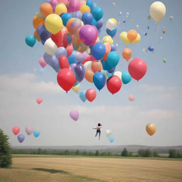 An image of helium-filled balloons representing intangible Projected Benefit Obligations (PBO) on a balance sheet.