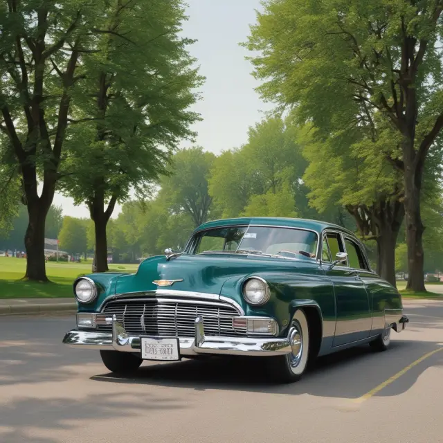 Ford and General Motors illustrated as vehicles on a seesaw. One represents Ford with a higher pension fund level, the other GM with a larger shortfall.