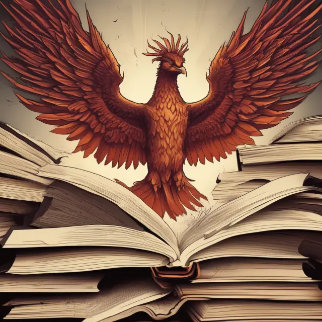 Phoenix emerging from financial records signifies Sarbanes-Oxley Act