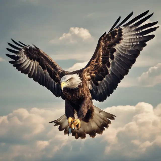 An eagle in flight, embodying the PCAOB