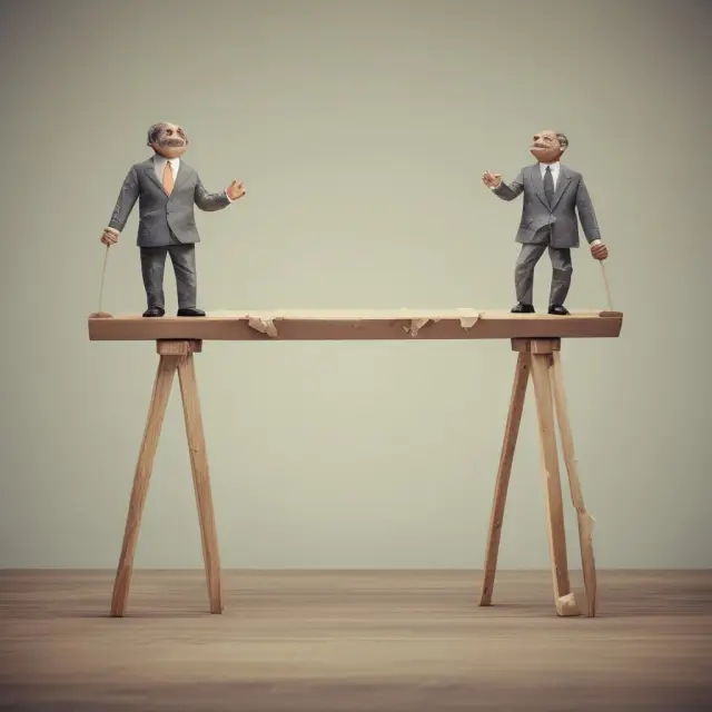 A seesaw with S&P 500 and Dow Jones indexes illustrating P/E 10 ratio