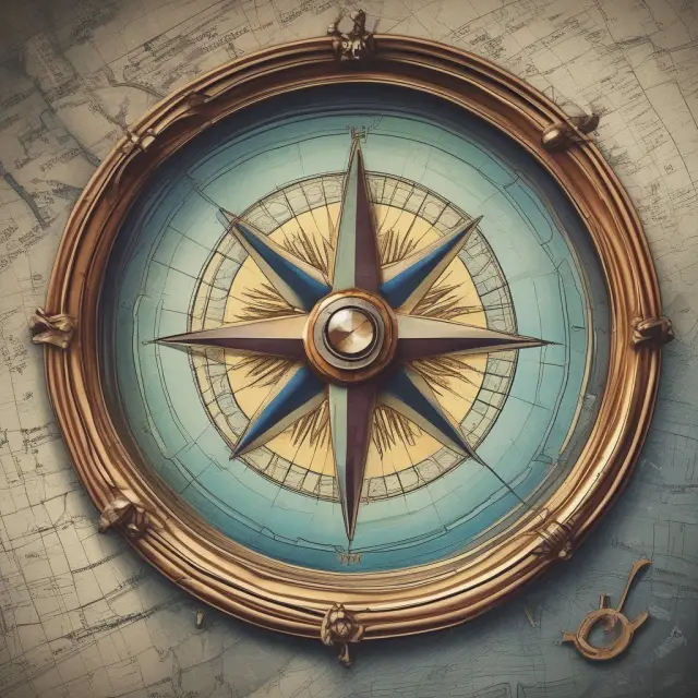 An institutional investor holding a compass that points towards the P/E 10 ratio, navigating through financial waters for informed investment choices