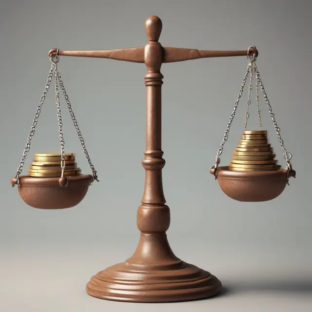 Scales balancing PEG ratios and growth expectations represent wise investment decisions
