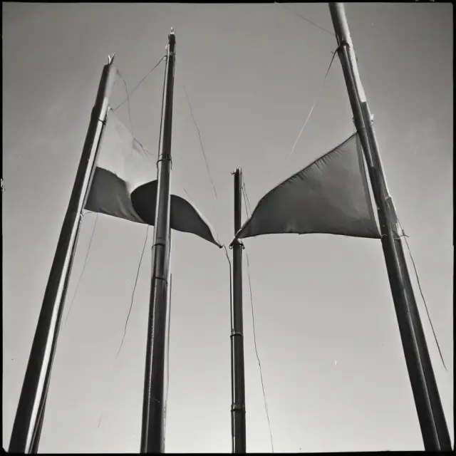 A bullish pennant formed by a triangular consolidation between two flagpoles, symbolizing the three stages of this technical analysis pattern