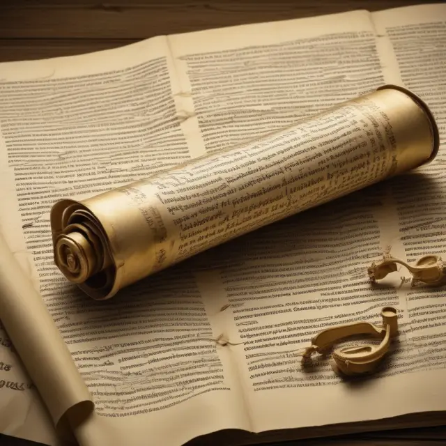 Golden scroll with FAQs about pension plans: eligibility, vesting, funding, types (DB & DC), ERISA impact.