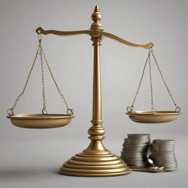Golden scales balance economic data, revealing per capita insights