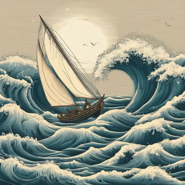 Borrower navigating mortgage payments in a sea of compounding interest, demonstrating monthly changes and savings over time