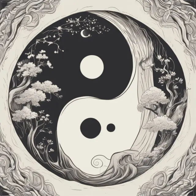A yin-yang scale illustrating the steady income stream from perpetual bonds contrasted against the financial health of their issuers