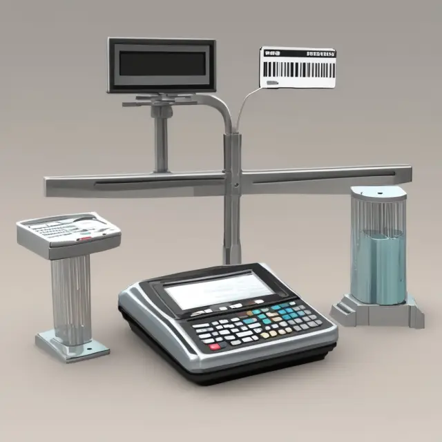 Digital scale with barcode scanners maintaining inventory balance in a perpetual inventory system