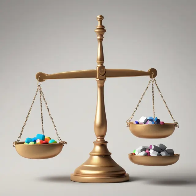 Balance scale with barcode scanners and RFID readers weighing against improved efficiency and real-time stock management for a perpetual inventory system.