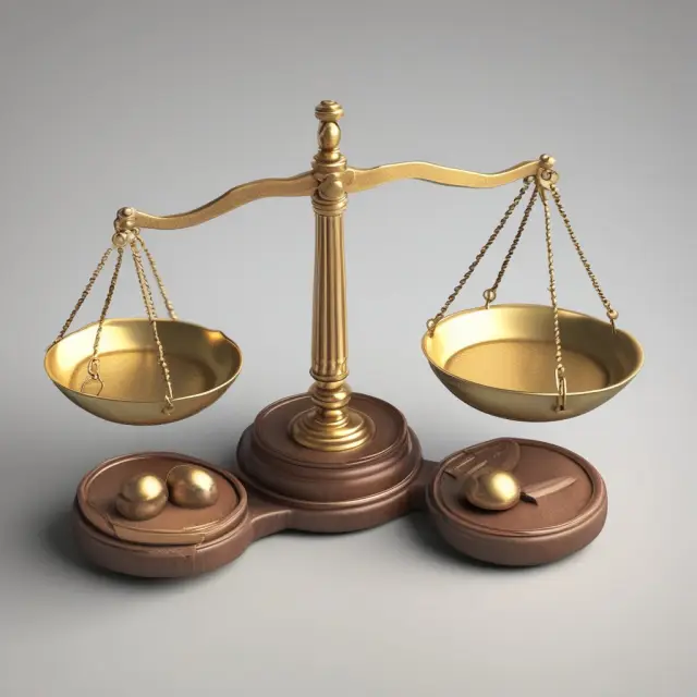 An image depicting scales with various financial obligations representing personal liabilities, balanced against a treasure chest symbolizing net worth.