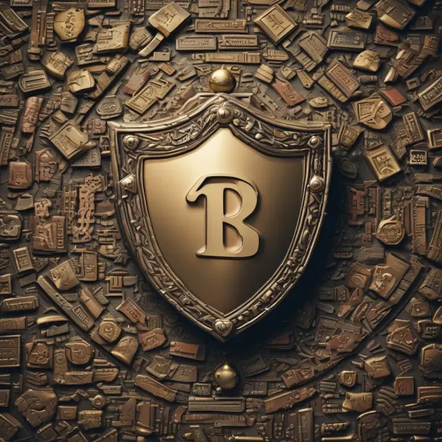 A knight guarding a treasure chest with a shield bearing the numbers of a Personal Identification Number