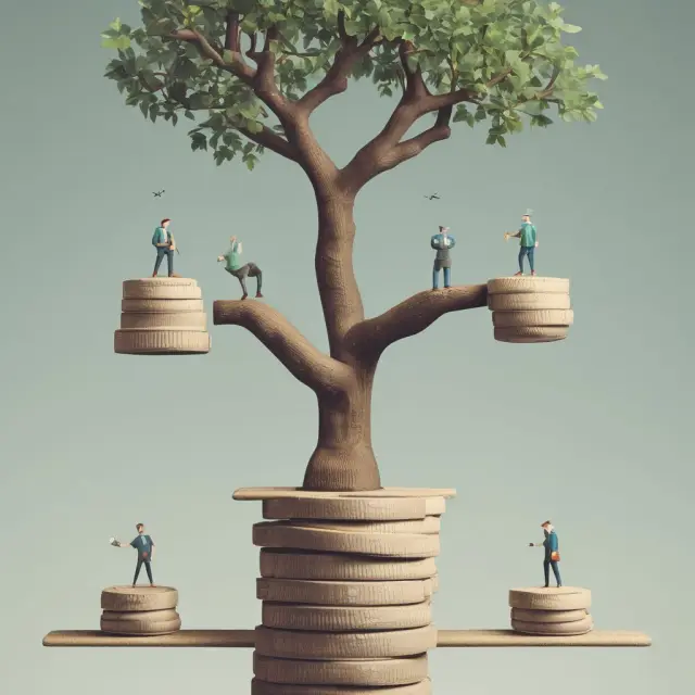 Person balancing debt and financial goals, managing setbacks
