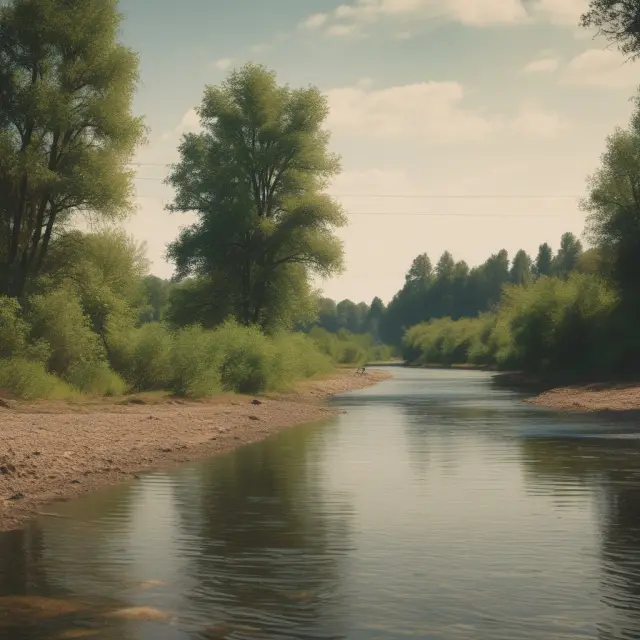 A river representing personal income flowing with wages, rent, interest, and taxes